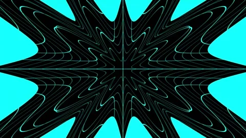 Cyan abstract ripple mesh digital wave motion loop background Stock-Footage 333937074