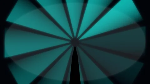 Cyan Abstract Rotating Radial Rays Motion Graphic Background Video stock 341844612
