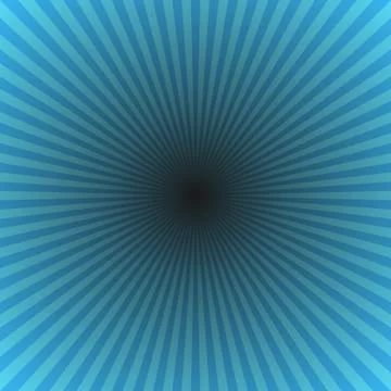 Cyan abstract sun burst background - gradient sunlight vector graphic Stock Illustration