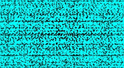 Cyan and black abstract pattern, Vibrant turquoise textured background, Intri Stock Illustration