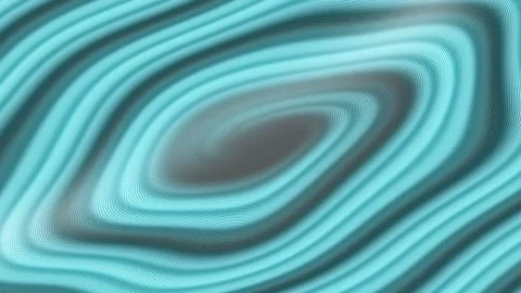Cyan and gray concentric fluid contours forming a hypnotic swirling Stock Footage 342881389