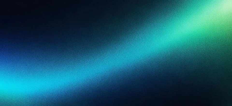 Cyan and green gradient light wave effect 스톡 일러스트