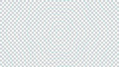 Cyan and Mint Hexagonal Particle Waves - Abstract 3D Illustration Stock Illustration