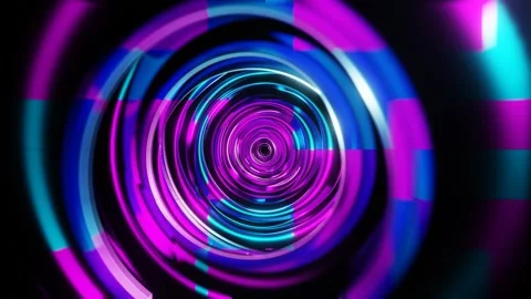 Cyan and Pink Floating Circles Background VJ Loop in 4K Stock Footage 300773473