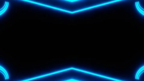 Cyan and Pink Neon Frame Background VJ Loop in 4K Stock Footage 339698982
