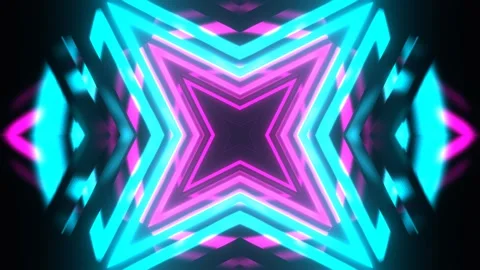 Cyan and Pink Strobe Geometric Background VJ Loop l 4K Stock Footage 304493841
