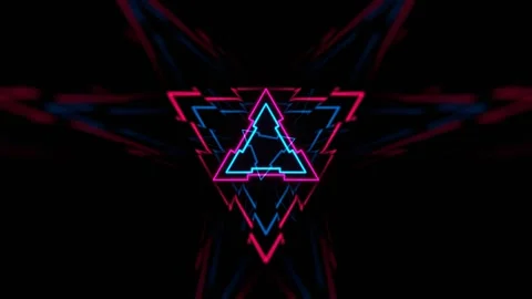 Cyan and Pink Strobe Light Effect in Abstract Tunnel Background VJ Loop in 4 Stock Footage 314363781