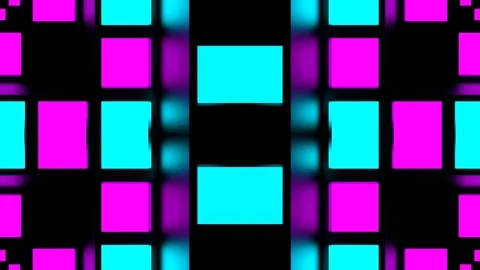 Cyan and Pink Strobe Lights System Kaleidoscope Background VJ Loop in 4K 스톡 동영상 330303457
