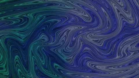 Cyan and Silver Neon Fluid Flow Seamless Loop Motion Background Stock Footage 340829475