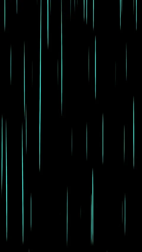 Cyan Anime Speed Lines Falling Vertically, vertical format Stock Footage 340145002
