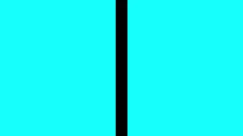 Cyan background with animated black bar expansion for video transition and text Vídeos de archivo 334082629