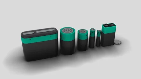 Cyan Battery Stock-Footage 112388796