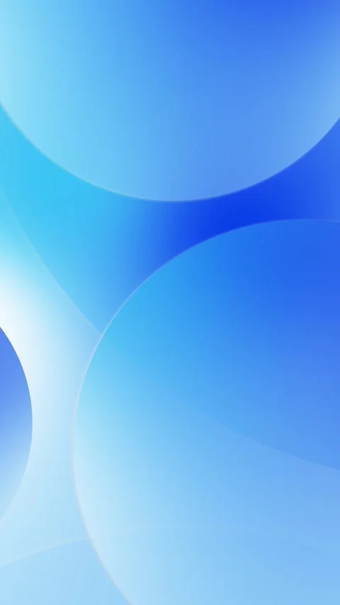 Cyan blue abstract smooth background large gradient spheres, soft lighting, peac Stock Footage 340413420