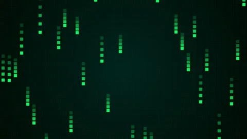Cyan blue digital grid cyber tech loop Видео 345869563
