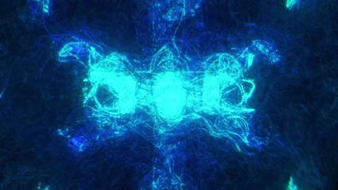 Cyan Blue Energy Core Stock Footage 326685871