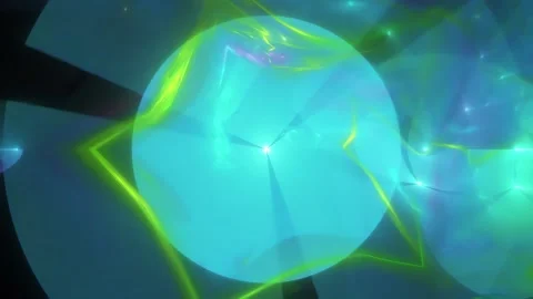 Cyan Blue Geometric Core Stock Footage 326716240