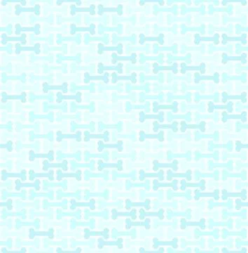 Cyan bone pattern. Seamless vector Stock Illustration
