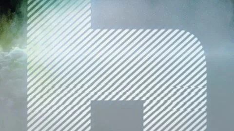 Cyan burst starting bright countdown digit, counting down per second, glitching Stock Footage 335211835