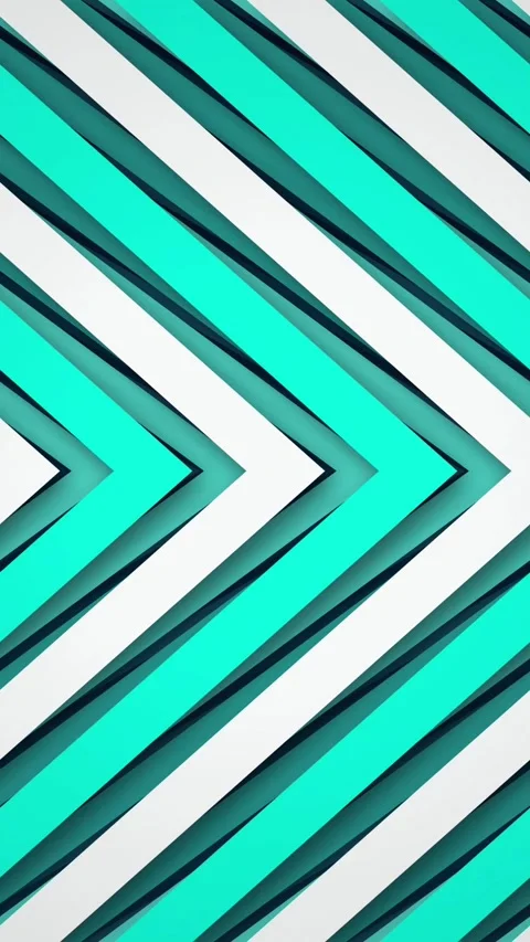 Cyan chevron layered pattern sliding right seamless loop background Stock-Footage 346570958