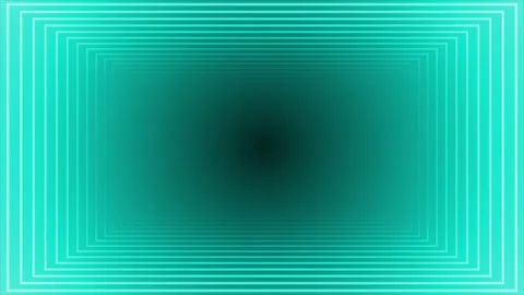 Cyan color parallel lines 3d depth dark background Stock Footage 296637561