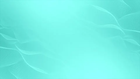Cyan color wavy pattern simple and elegant futuristic background  Stock Footage 307675481