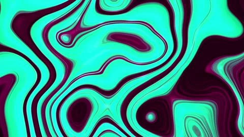 Cyan colored liquid paint mixture boiling in a mixer motion background Stock Footage 281995619