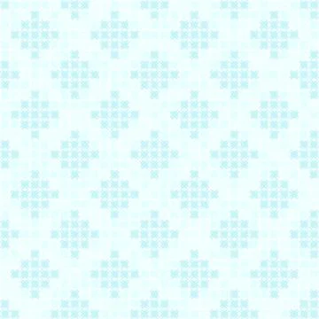 Cyan diamond pattern. Seamless vector Illustrazione stock