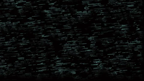 Cyan digital glitch horizontal lines texture pattern dark animation background . Stock Footage 336697916