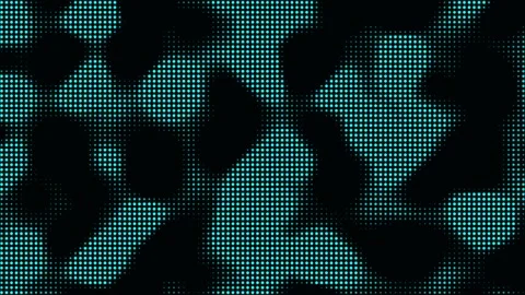Cyan Digital Halftone Dot Matrix Motion Background Stock Footage 344011327