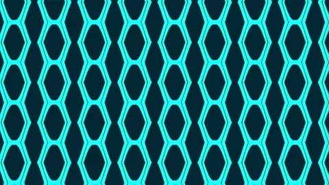 Cyan digital network pattern motion background with flowing geometric design Stock Footage 336013929