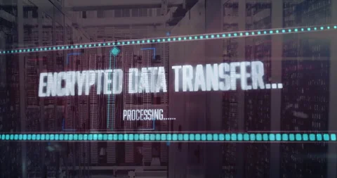 Cyan dots initiating data stream, holographic text pulsing, cycling, visualizing Stock Footage 312486163