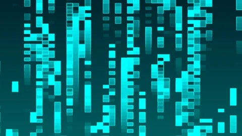 Cyan Dynamic Grid Transition Vertical Movement Motion Background 動画素材 300319142