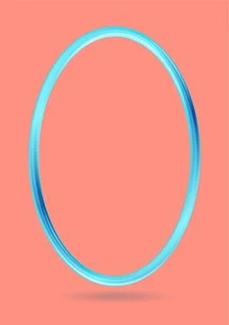 Cyan ellipse framework abstract minimal background Stock Illustration