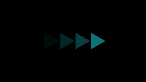 Cyan fast forward icon motion graphic video. Vidéo 331897562