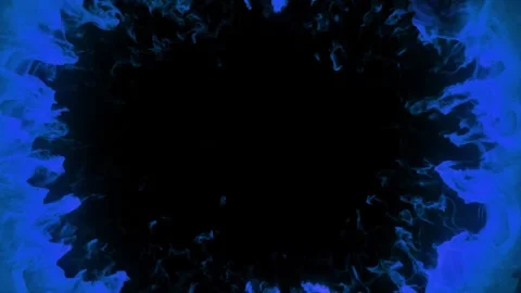 Cyan Fire Transition Overlay - High Quality Stock Footage Stock Footage 310739253