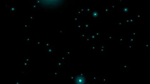 Cyan floating glowing dots background, Abstract light particle animation, M.. Stock Footage 337571005