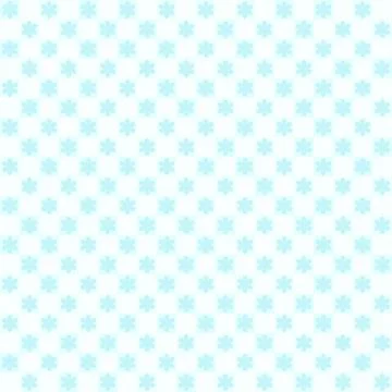 Cyan flower pattern. Seamless vector Stock Illustration