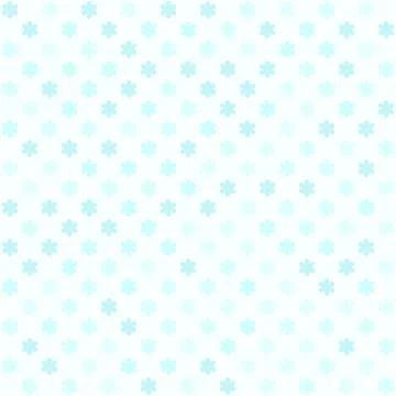 Cyan flower pattern. Seamless vector Stock Illustration