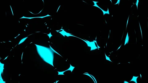Cyan Flowing Strange Changing Abstract Background VJ Loop in 4K Stock Footage 308534127