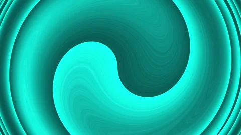 Cyan fluid vortex swirl with smooth rotating abstract motion loop Stock Footage 336465320