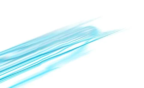 Cyan fluid waves abstract, soft blue motion blur, illustation Stock-Illustration