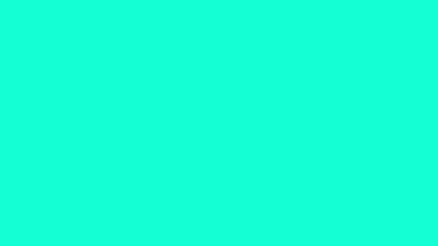 Cyan geometric shape transition video overlay with transparent alpha channe.. Video stock 343138447