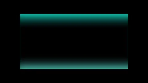 Cyan glowing frame expanding into a wide rectangular border Stock Footage 337304830