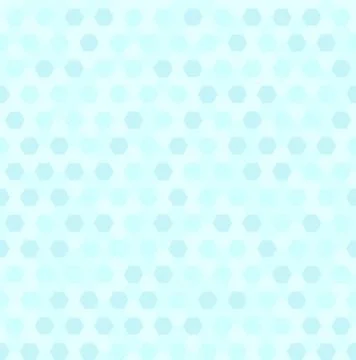 Cyan hexagon pattern. Seamless vector Stock Illustration