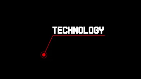 Cyan HUD Elements Animation Text Technology Futuristic Callouts Icon Graphics Stock Footage 309555287