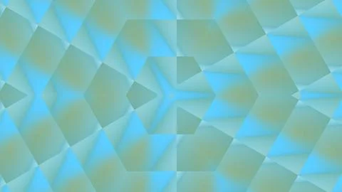 Cyan kaleidoscope repeated pattern background Stock Illustration