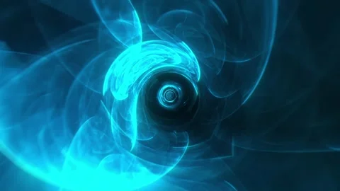 Cyan Light Tunnel VJ Loop Stock Footage 329978973