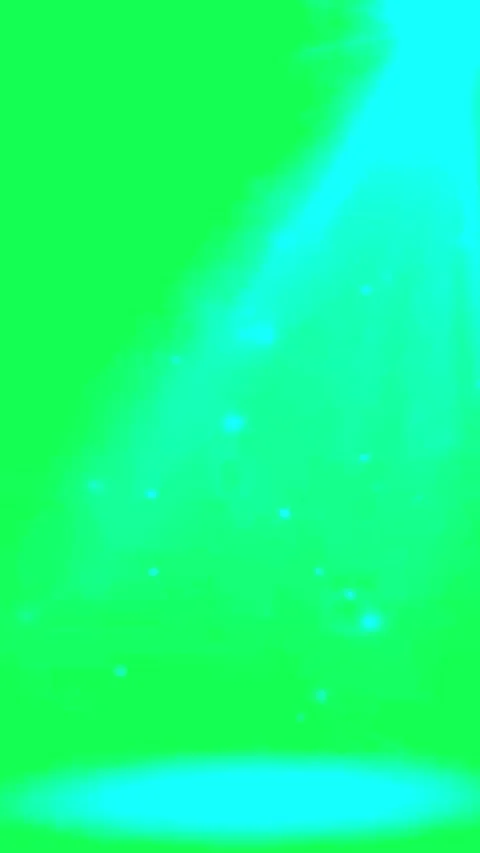 Cyan Magic Light Ray Green Screen Vertical Diagonal Spotlight Bokeh Particles Stock Footage 335376637