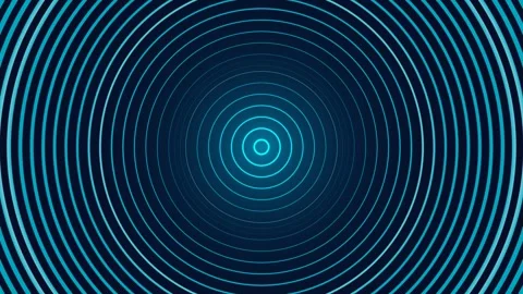 Cyan Moire Pulse Abstract Motion Background Loop 4K 库存影片 338333074