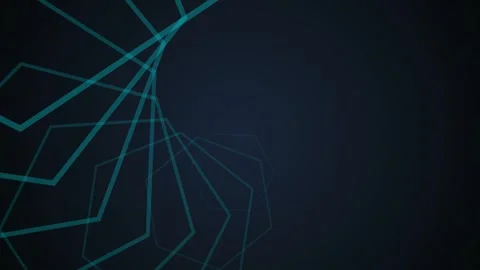 Cyan neon digital lines perspective grid Stock Footage 345188585
